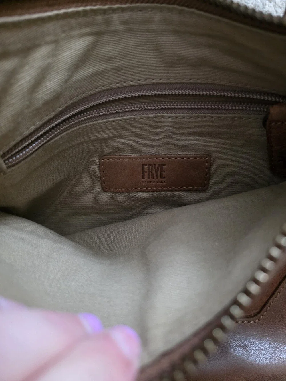 Frye Leather Crossbody Bag Distressed Brown Western Boho Minimalist